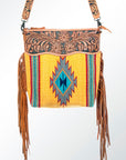 American Darling Signature Crossbody Hand Tooled Saddle Blanket Genuine Leather Women Bag Western Handbag Purse