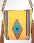 American Darling Signature Crossbody Hand Tooled Saddle Blanket Genuine Leather Women Bag Western Handbag Purse
