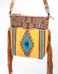 American Darling Signature Crossbody Hand Tooled Saddle Blanket Genuine Leather Women Bag Western Handbag Purse