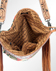 American Darling Signature Crossbody Hand Tooled Saddle Blanket Genuine Leather Women Bag Western Handbag Purse