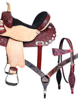 Western Horse Saddle American Leather Flex Trail Barrel Tack Hilason