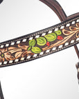 AMERICAN DARLING Western Horse Headstall American Leather Dark Brown