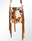 American Darling ADBGZ257TAW Messenger Hair-On Genuine Leather Women Bag Western Handbag Purse