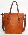 American Darling ADBGZ259 Tote Hand Tooled Genuine Leather Women Bag Western Handbag Purse