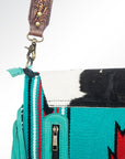 ADBGZ260D1 American Darling Saddle Blanket Hair On Genuine Leather Women Bag Western Handbag Purse