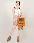 ADBGZ261 American Darling Hand Tooled Genuine Leather Women Bag Western Handbag Purse