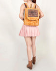 ADBGZ261 American Darling Hand Tooled Genuine Leather Women Bag Western Handbag Purse