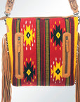 American Darling ADBGZ268 Signature Crossbody Hand Tooled Saddle Blanket Genuine Leather Women Bag Western Handbag Purse