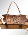 American Darling ADBGI123B Duffel Hair On Genuine Leather Women Bag Western Handbag Purse