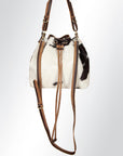 American Darling ADBGI125B Bucket Hair-On Genuine Leather Women Bag Western Handbag Purse