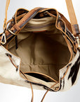 American Darling ADBGI125B Bucket Hair-On Genuine Leather Women Bag Western Handbag Purse