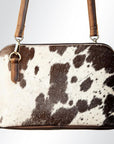 American Darling ADBGI126B Cross Body Hair On Genuine Leather Women Bag Western Handbag Purse