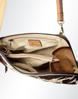 American Darling ADBGI126B Cross Body Hair On Genuine Leather Women Bag Western Handbag Purse