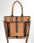 American Darling ADBGI136B Tote Hair On Genuine Leather Women Bag Western Handbag Purse