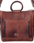 American Darling Tote Hand Tooled Hair On Genuine Leather Women Bag Western Handbag Purse