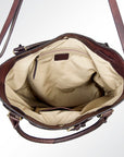 American Darling ADBGI147B Tote Hand Tooled Genuine Leather Women Bag Western Handbag Purse