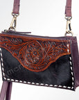 American Darling ADBGI148 Crossbody Hand Tooled Hair-On Genuine Leather Women Bag Western Handbag Purse