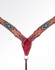 AMERICAN DARLING Western Horse Headstall Breast Collar Set American Leather