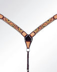 AMERICAN DARLING Western Horse Headstall Breast Collar Set American Leather