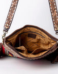 American Darling ADBGA118 Large Crossbody Hand Tooled Saddle Blanket Genuine Leather Women Bag Western Handbag Purse
