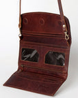 Hand Tooled Hand Painted Genuine Leather women bag western handbag purse