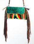 American Darling ADBG578 Crossbody Hair-On Saddle Blanket Genuine Leather Women Bag Western Handbag Purse