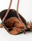 American Darling ADBG579 Crossbody Hair-On Saddle Blanket Genuine Leather Women Bag Western Handbag Purse