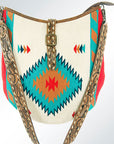 American Darling ADBG580 Tote Saddle Blanket Genuine Leather Women Bag Western Handbag Purse