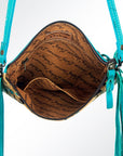 American Darling Western Small Crossbody Bag – Genuine Hair-On Cowhide Leather with Fringes, Adjustable Strap, Handcrafted in Texas