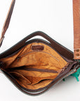 American Darling Clutch Hand Tooled Hair on Genuine Leather Western Women Bag Handbag Purse | Purses for Cute