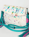 American Darling ADBGS178D Envelope Hair On Genuine Leather Women Bag Western Handbag Purse