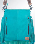 American Darling ADBGS192B Messenger Hair On Genuine Leather Women Bag Western Handbag Purse