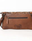 American Darling ADBG590 Envelope Hand Tooled Hair-On Genuine Leather Women Bag Western Handbag Purse