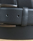 Black Leather Dress Belt 100% Pure Italian Cow Genuine Formal