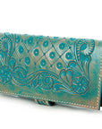 American Darling ADBG599 Wallet Hand Tooled Genuine Leather Women Bag Western Handbag Purse