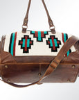 American Darling Duffel Saddle Blanket Genuine Leather Women Bag Western Handbag Purse