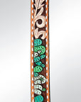 American Darling ADSTF140 Hand Tooled Genuine Leather Crossbody Handle Strap For Bags