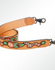 American Darling ADSTF144 Hand Tooled Genuine Leather Crossbody Handle Strap For Bags