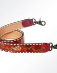 American Darling ADSTF148 Hand Tooled Genuine Leather Crossbody Handle Strap For Bags