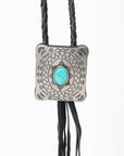 American Darling ADJW101B Braided Genuine Leather Jewelry Necklace with Concho