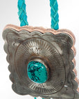 American Darling ADJW101D Braided Genuine Leather Jewelry Necklace with Concho