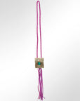 American Darling ADJW101E Braided Genuine Leather Jewelry Necklace with Concho
