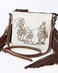American Darling Small Crossbody Saddle Blanket Genuine Leather women bag western handbag purse