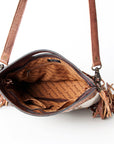 American Darling Clutch Hand Tooled Hair on Genuine Leather Western Women Bag Handbag Purse | Purses for Cute