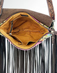 American Darling ADBGZ301 Messenger Saddle Blanket Genuine Leather Women Bag Western Handbag Purse