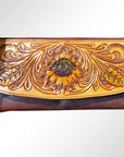 Hand Tooled Hand Painted Genuine Leather women bag western handbag purse