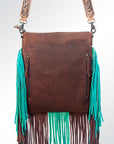 American Darling ADBG648 Large Crossbody Hair-On Genuine Leather Women Bag Western Handbag Purse