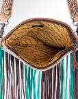 American Darling ADBG648 Large Crossbody Hair-On Genuine Leather Women Bag Western Handbag Purse