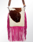 American Darling ADBG730 Large Crossbody Hair-On Genuine Leather Women Bag Western Handbag Purse