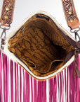 American Darling ADBG730 Large Crossbody Hair-On Genuine Leather Women Bag Western Handbag Purse